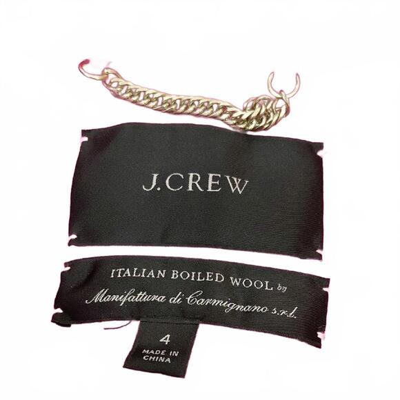 "J. Crew" Lady Day Trench, Vibrant Hot pink and pale pink. 18in P2P, 35in long.. - Picture 5 of 11